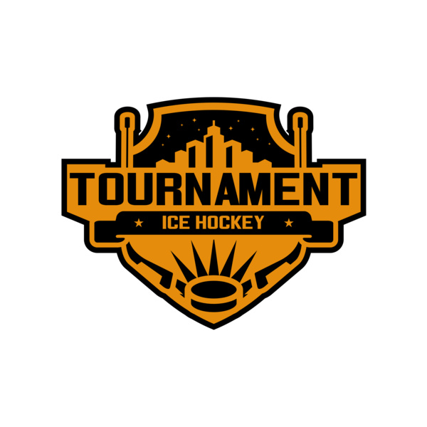 Tournament Ice Hockey logo template 02 Thumbnail
