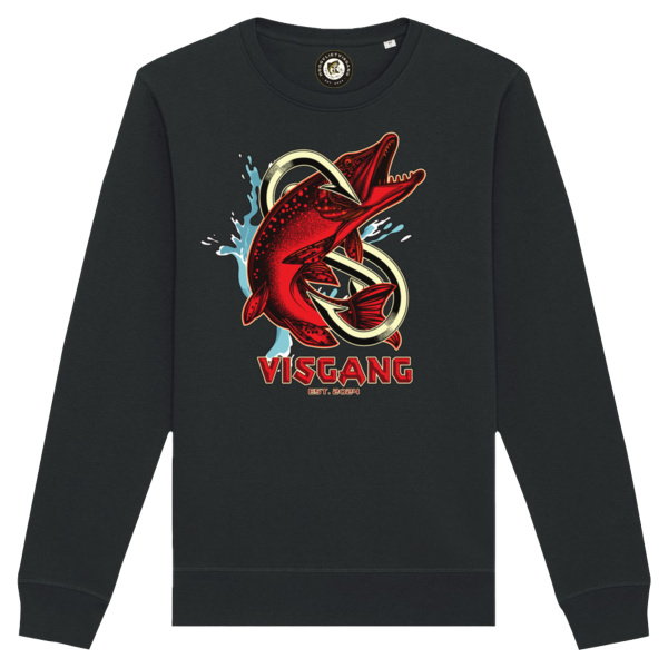 Visgang Sweater Black Thumbnail